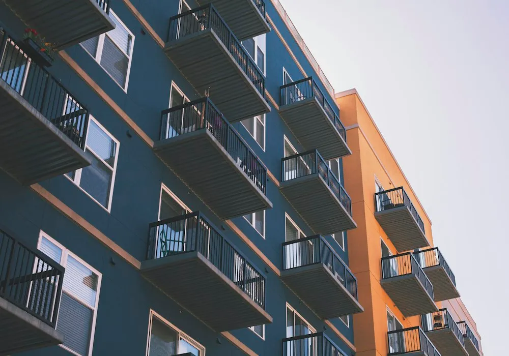 A modern residential apartment building.